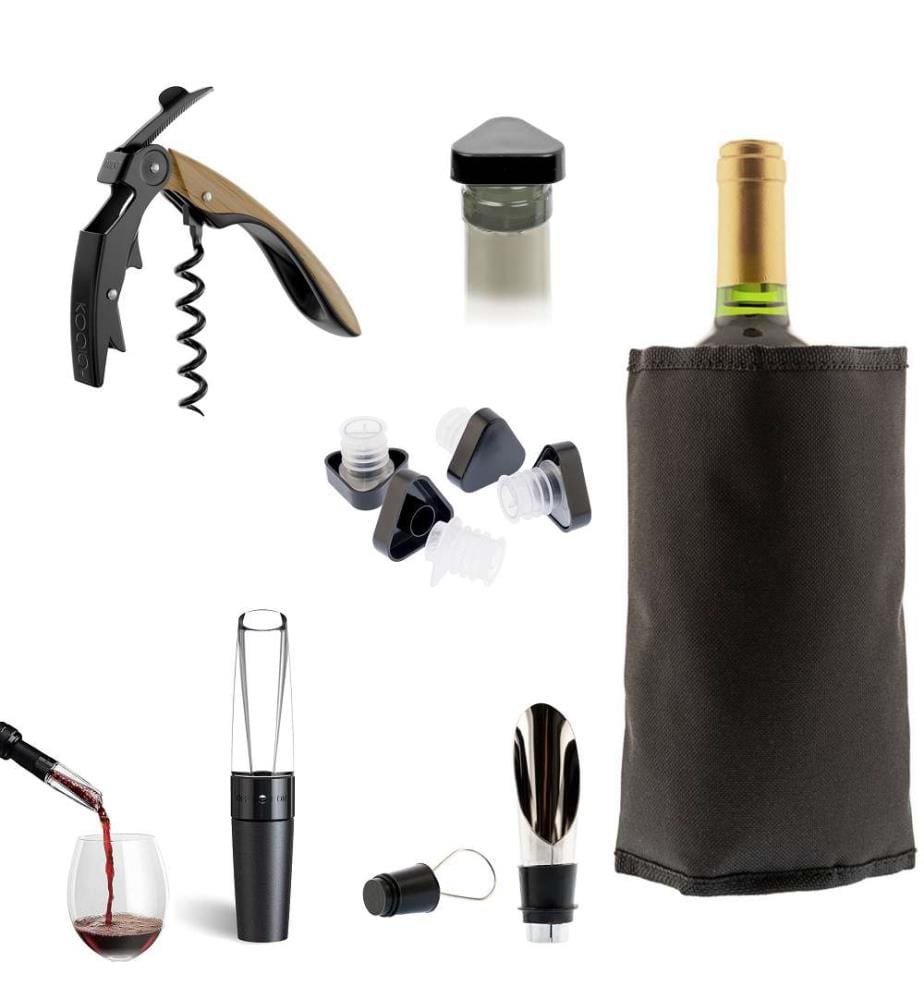 Prestige 6-teiliges Set für Weinproben Schwarz Apérifun