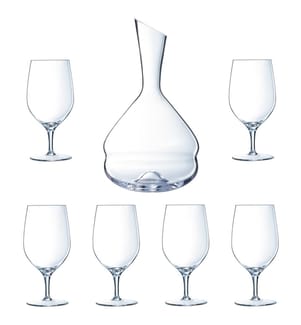 Set von 6 Stielgläser 47cl und 1 Karaffe 2L - Opéra