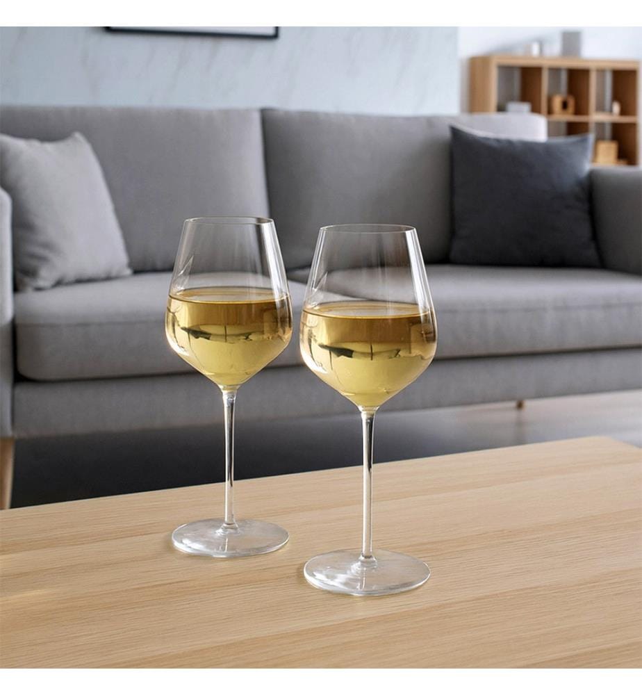 Set of 2 Crystal Wine Glasses - 44 Cl