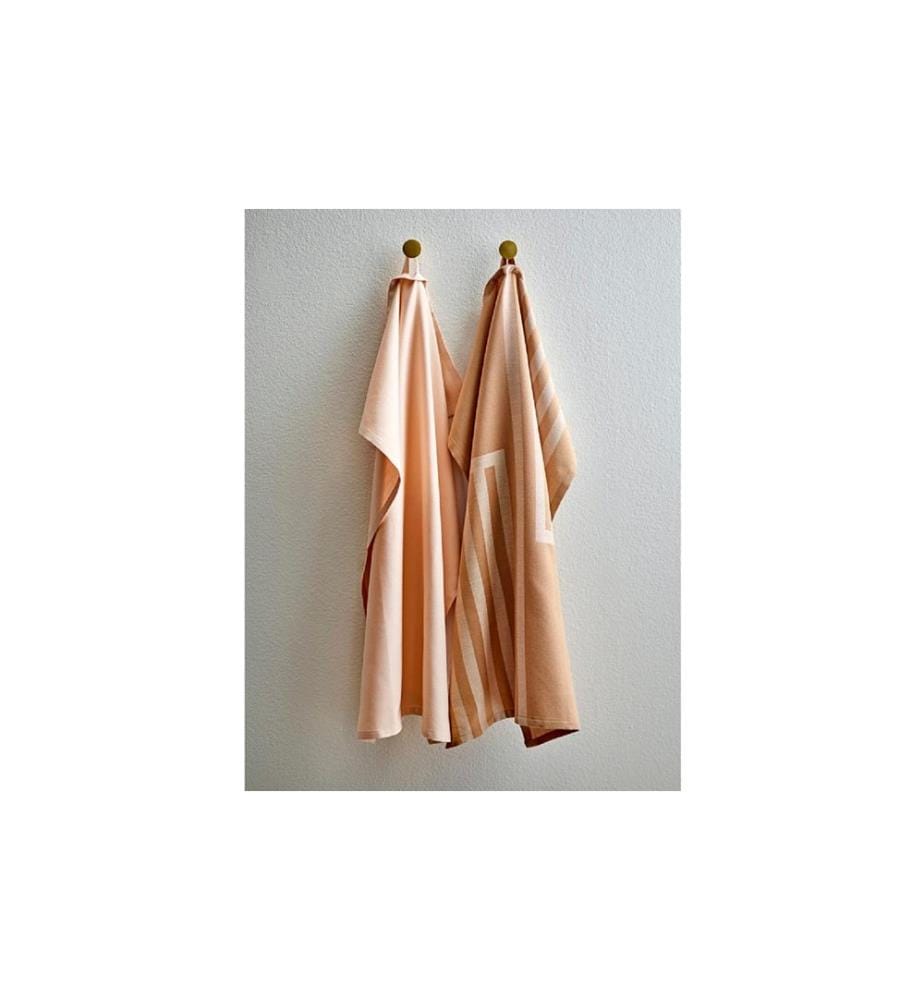 Södahl Geschirrtuch-Set Reflection, 50 x 70 cm, Warm Taupe, 2 Stück