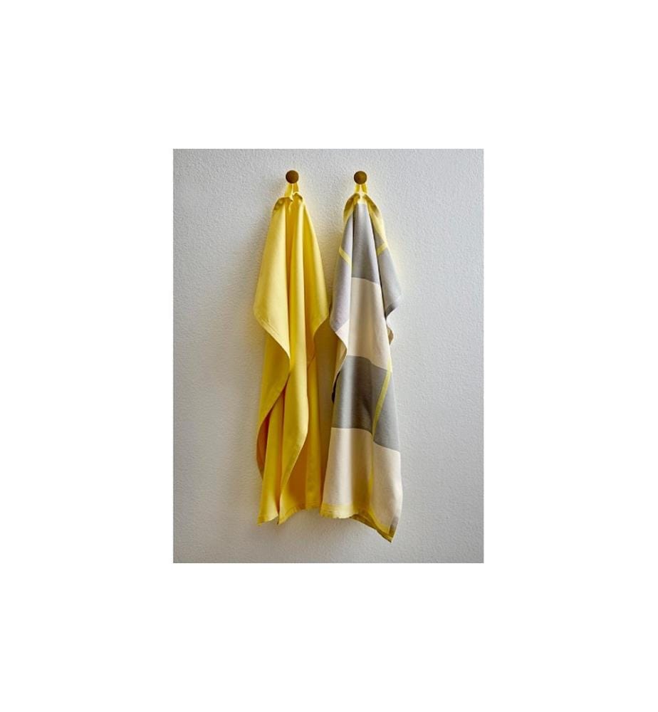 Södahl Geschirrtuch-Set Blocks, 50 x 70 cm, Yellow, 2 Stück