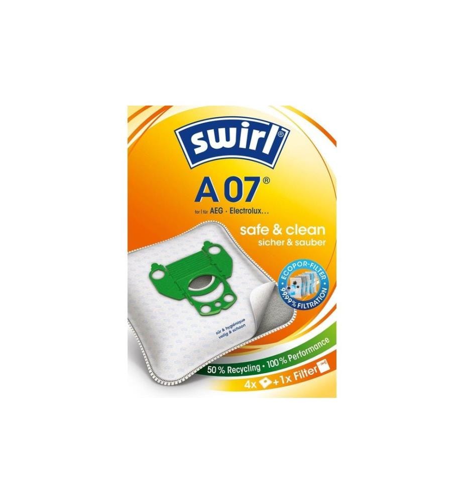 SWIRL - Sac filtrant pour aspirateur A 07 4 Pièce/s