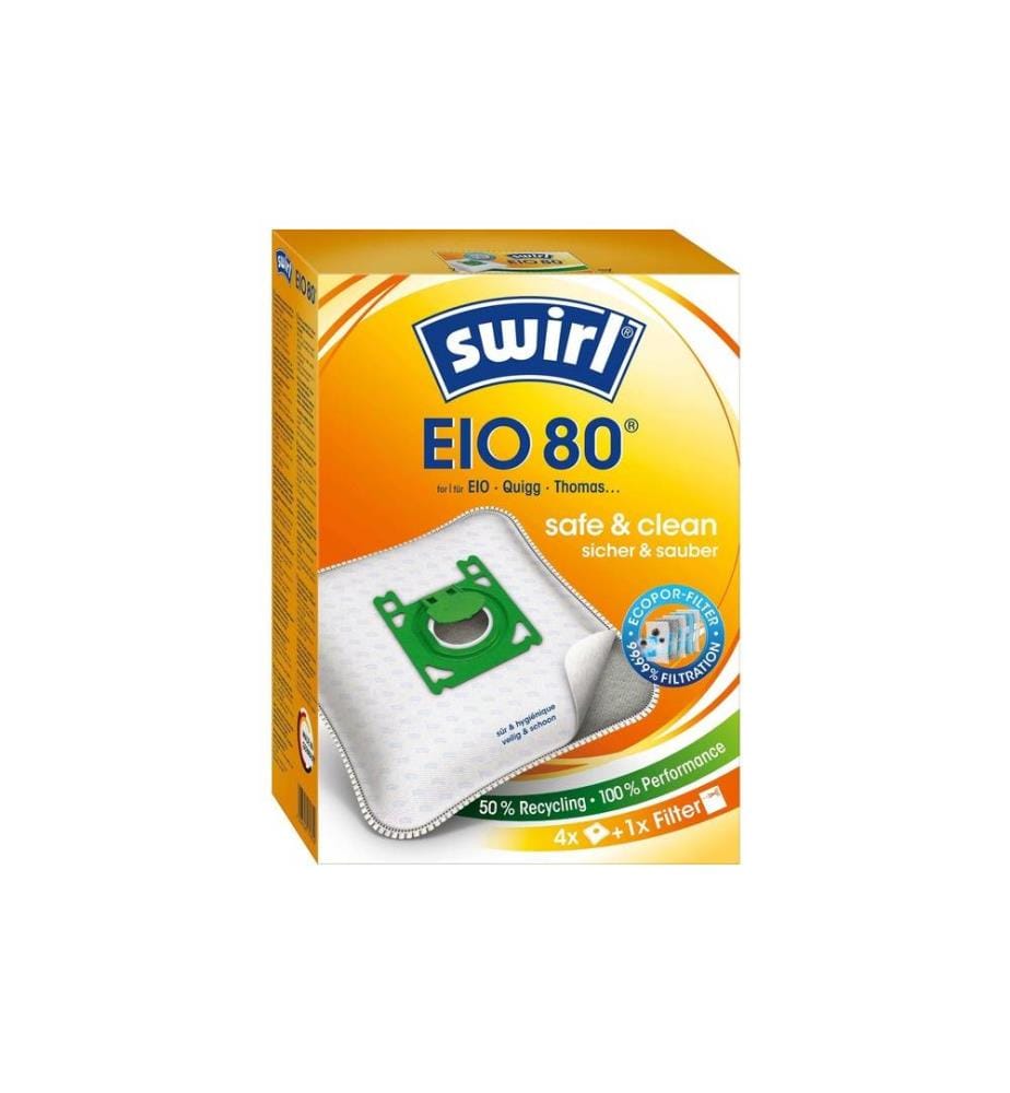SWIRL - Staubfilterbeutel EIO 80 4 Stück