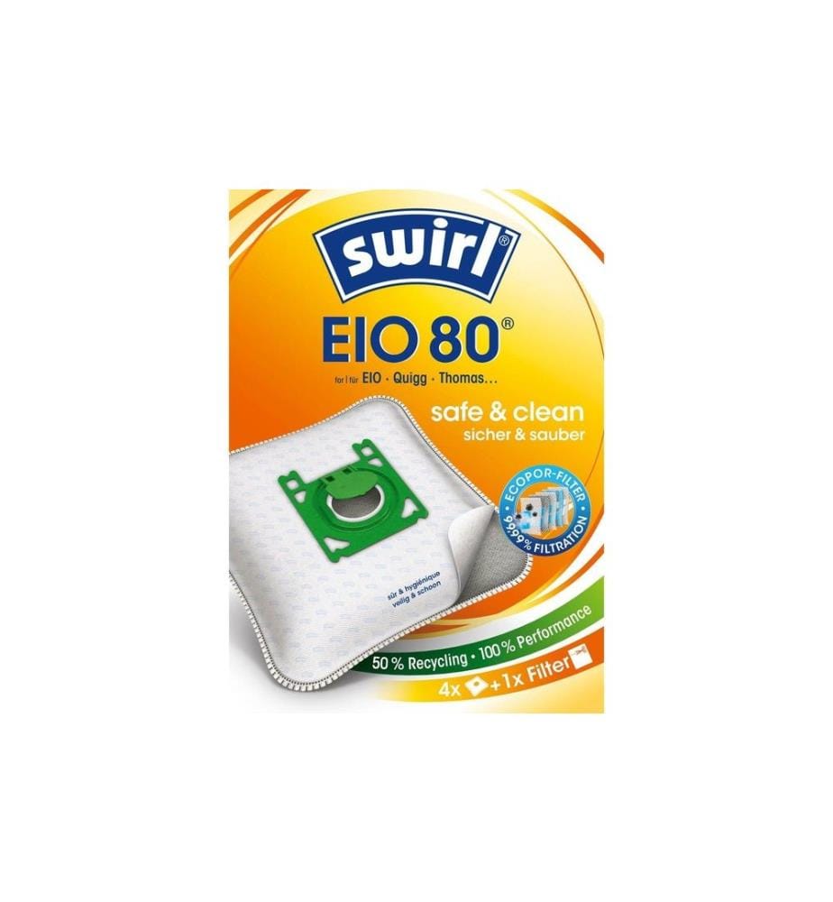SWIRL - Staubfilterbeutel EIO 80 4 Stück