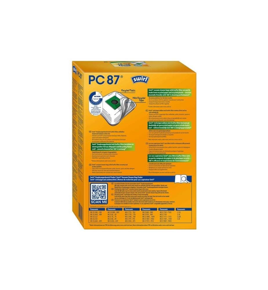 SWIRL - Staubfilterbeutel PC 87 4 Stück