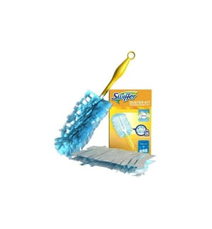 SWIFFER - Aimant à poussière Démarreur Febreze (manche + 3 chiffons)