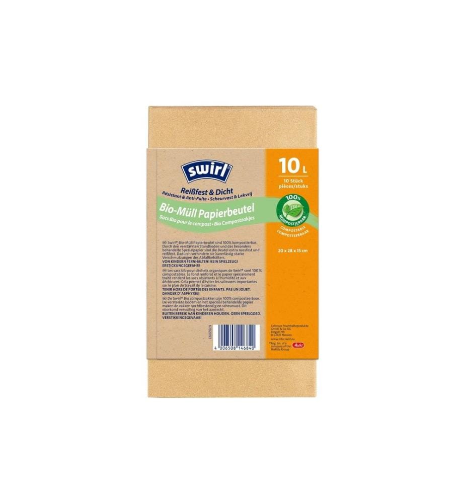 SWIRL - Grüngut-Müllbeutel 10 l, 10 Stück