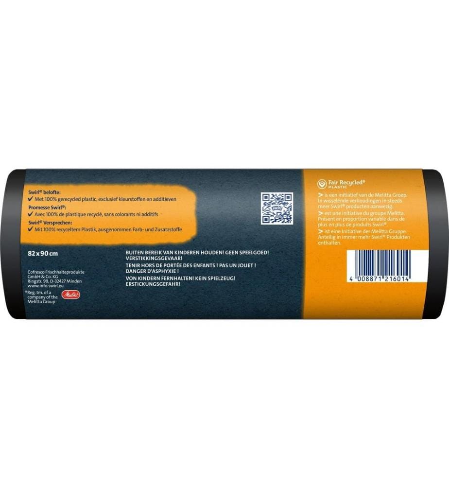 SWIRL - Müllbeutel Schwerlast-Abfallsäcke 120 Liter 120 l, 12 Stück