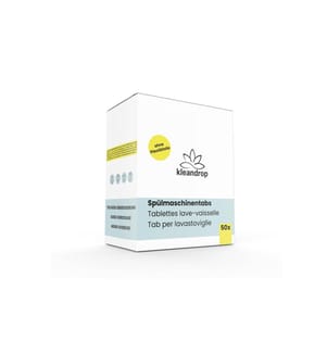 KLEANDROP - Détergent pour lave-vaisselle Pastilles pour lave-vaisselle 50 Pièce/s