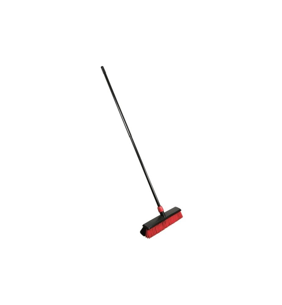 EDI BAUR - Besen Heavy duty mit Teleskopstiel, Schwarz