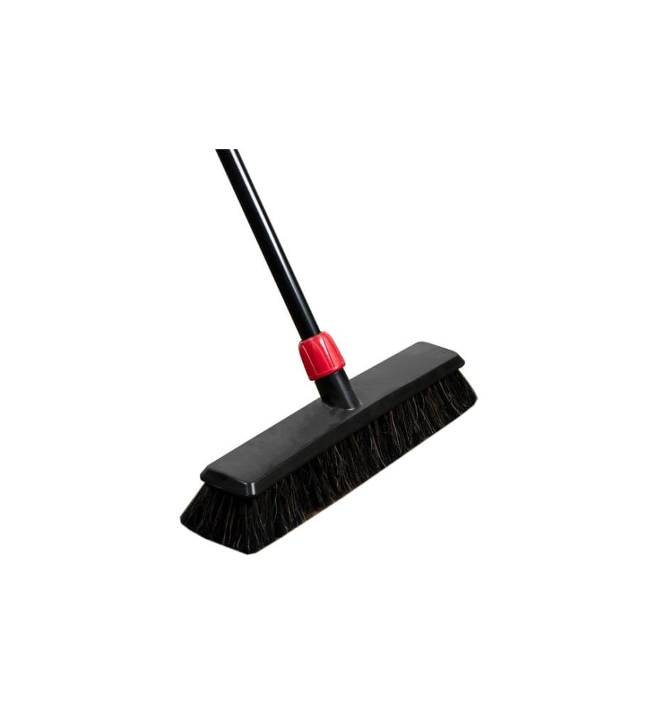 EDI BAUR - Balai Heavy duty avec manche télescopique, Noir