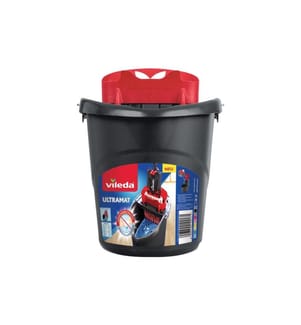 Vileda - Putzeimer Ultramat 2 in1 Eimer 10 l, Schwarz