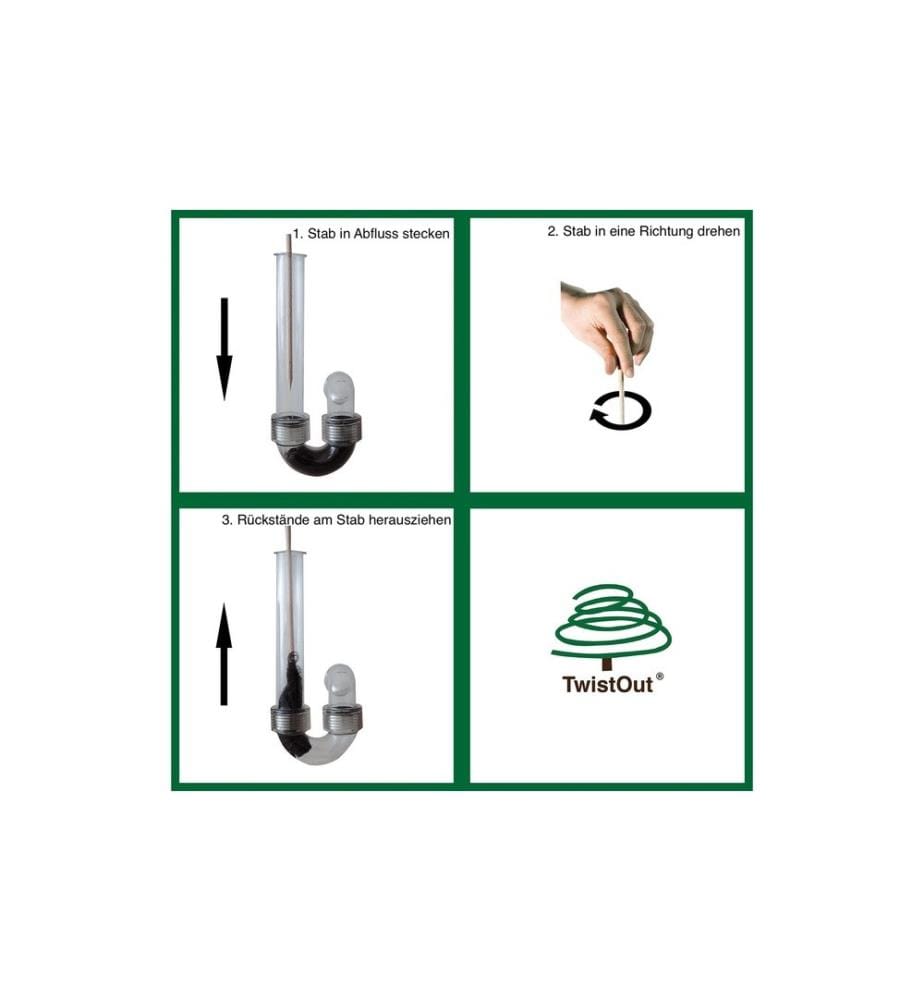 TwistOut - Abflussstab TwistOut - 8er Packung