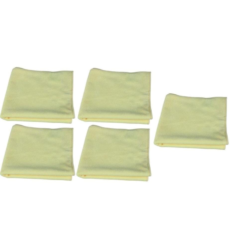 EDI BAUR - Chiffon de nettoyage en microfibre Long Life 5 Pièce/s, Jaune