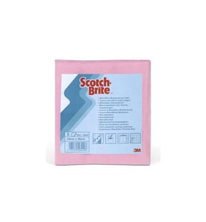 Scotch-Brite - Mikrofaser-Reinigungstuch 30 x 40 cm, 5 Stück  Rot