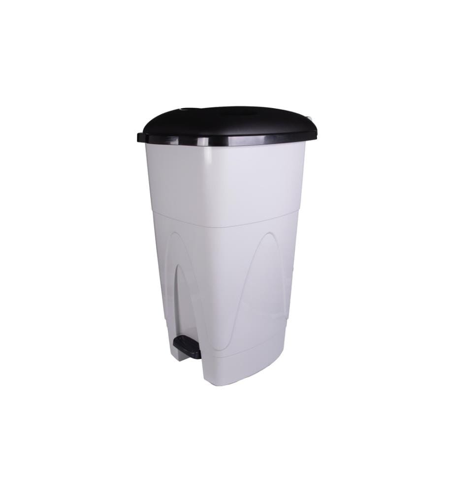 EDI CLEAN - Poubelle à pédale Kick 110 l, Gris/Noir