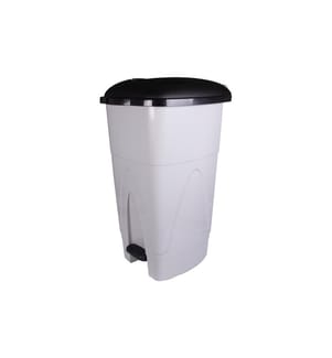 EDI CLEAN - Treteimer Kick 110 l, Grau/Schwarz