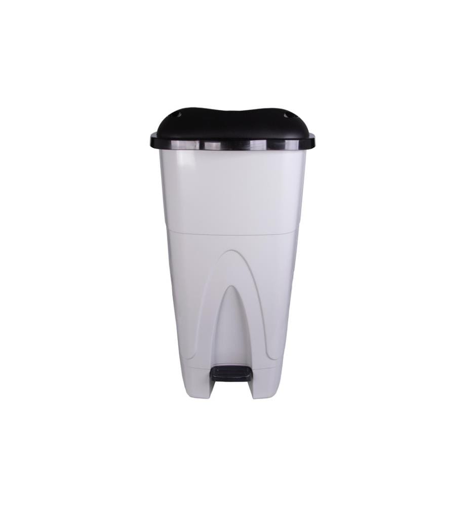EDI CLEAN - Poubelle à pédale Kick 110 l, Gris/Noir