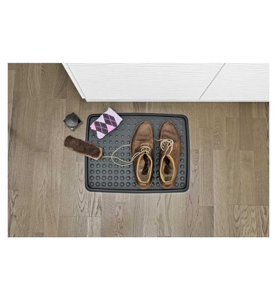 ROTHO - Tapis égouttoir Drops pour chaussures Gris foncé