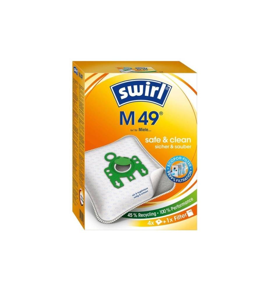 SWIRL - Sac filtrant pour aspirateur M 49 4 Pièce/s