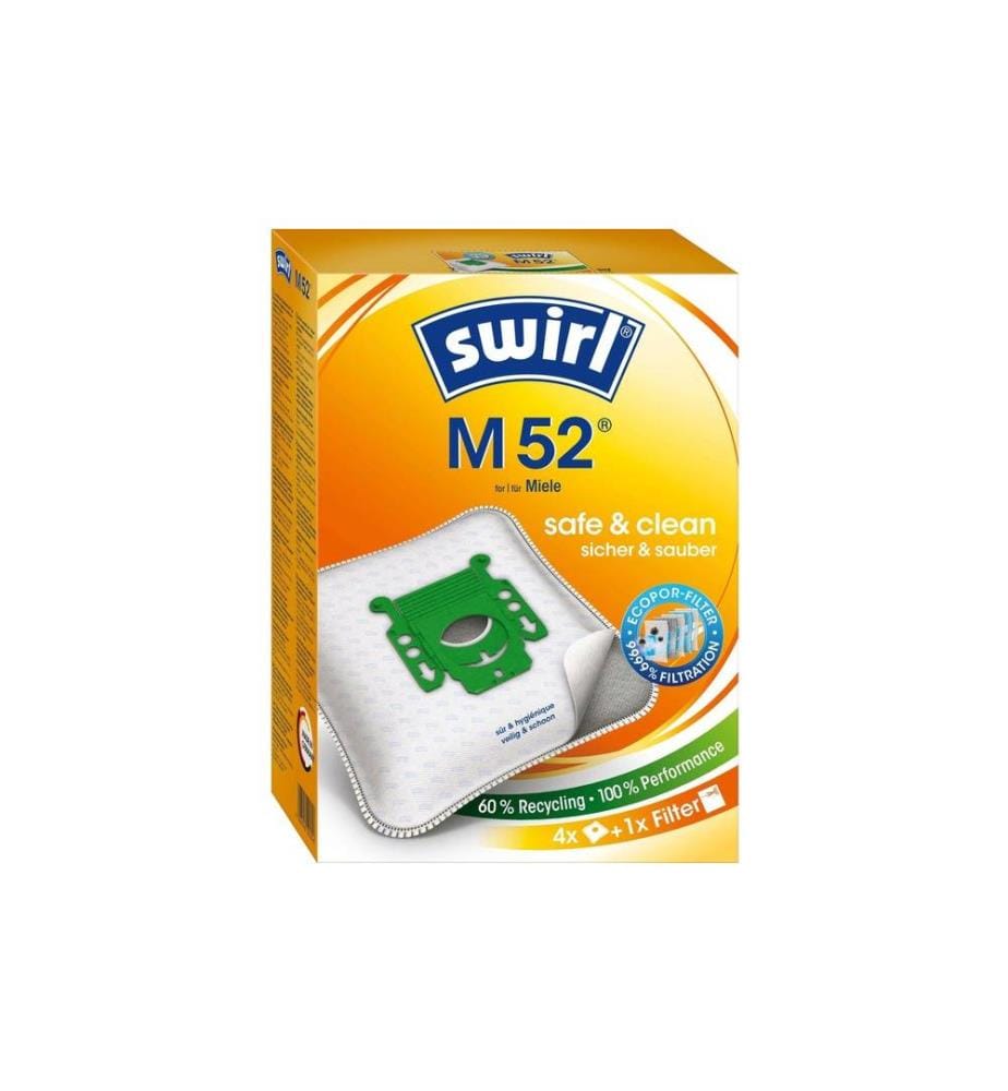 SWIRL - Sac filtrant pour aspirateur M 52 4 Pièce/s