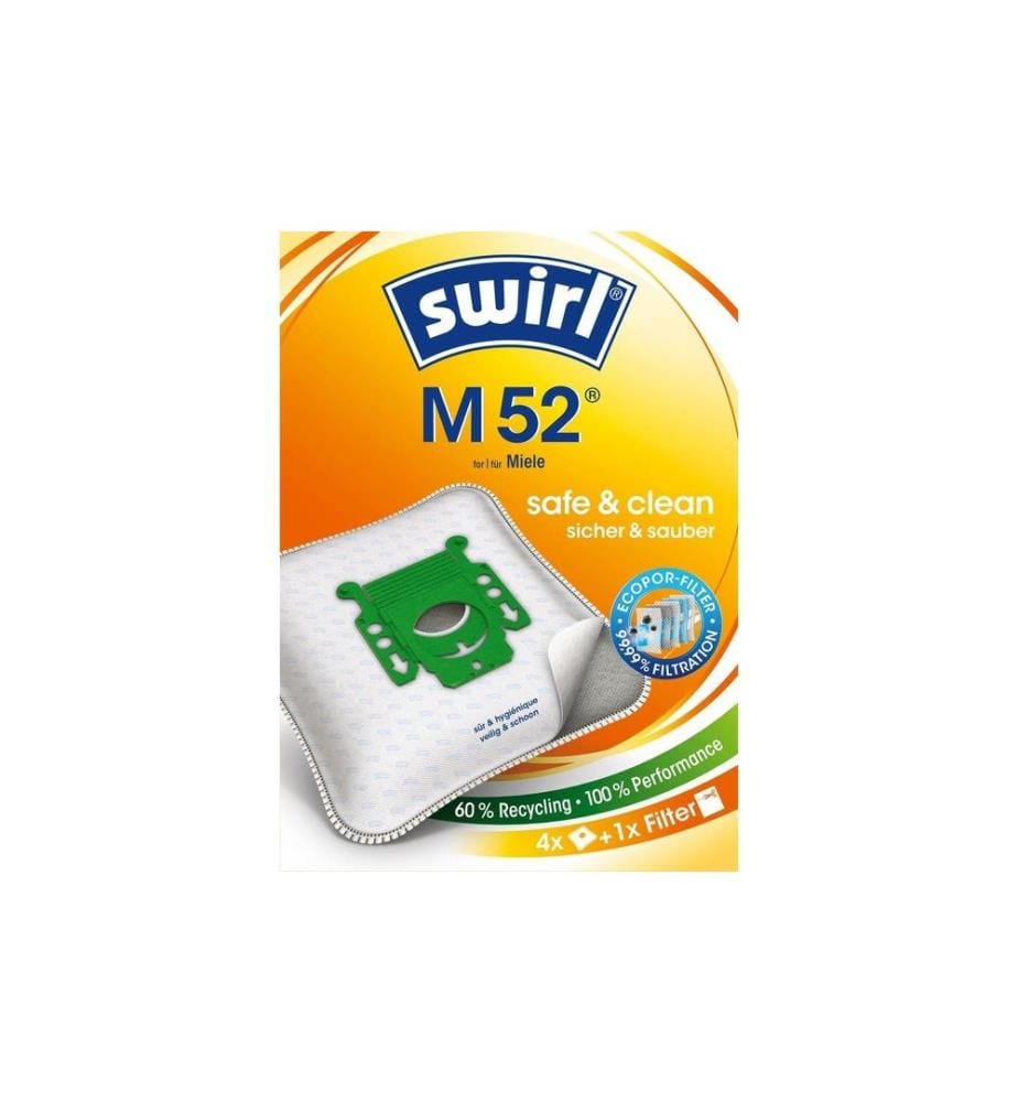 SWIRL - Sac filtrant pour aspirateur M 52 4 Pièce/s