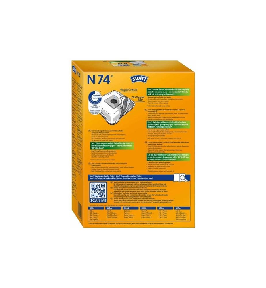 SWIRL - Sac filtrant pour aspirateur P 43 4 Pièce/s