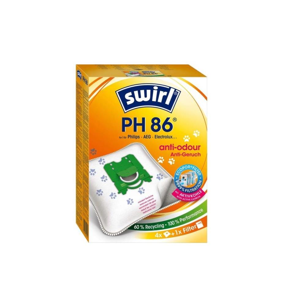 SWIRL - Sac filtrant pour aspirateur PH 86 NeutralizAir 4 Pièce/s