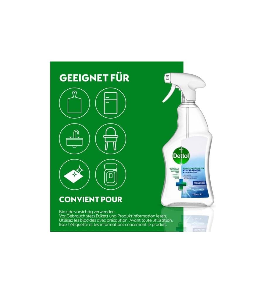 DETTOL - Désinfection Nettoyant hygiène 750 ml