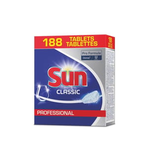 DIVERSEY PRO - Formula Détergent pour lave-vaisselle Sun Classic Tabs 188 Pièce/s