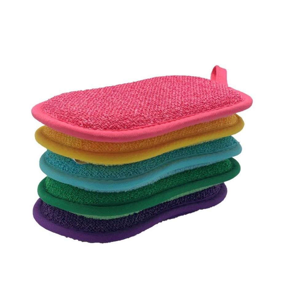 MEDIASHOP - Geschirrschwamm Duo Sponge 16 x 9.5 x 1.5 cm, 5 Stück