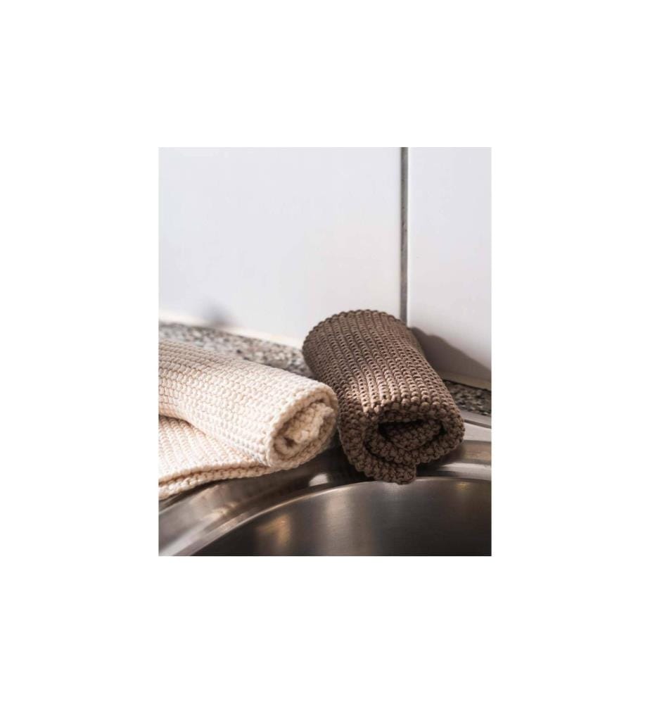 Esmée Chiffon de nettoyage Set tricoté 3 Pièce/s, Couleur sable