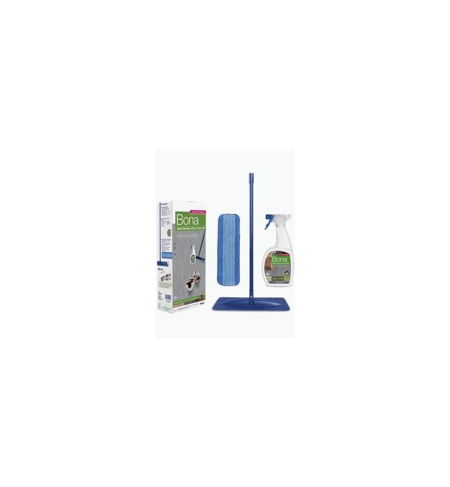 Bona - Kit de nettoyage pour les sols durs vitrifiés, Bleu
