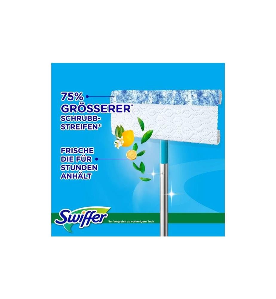 SWIFFER - Balai à laver Kit de démarrage 7 pièces, bleu