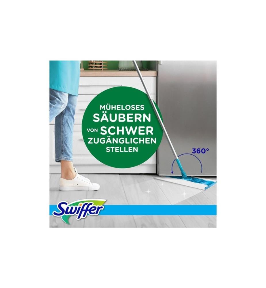 SWIFFER - Balai à laver Kit de démarrage 7 pièces, bleu