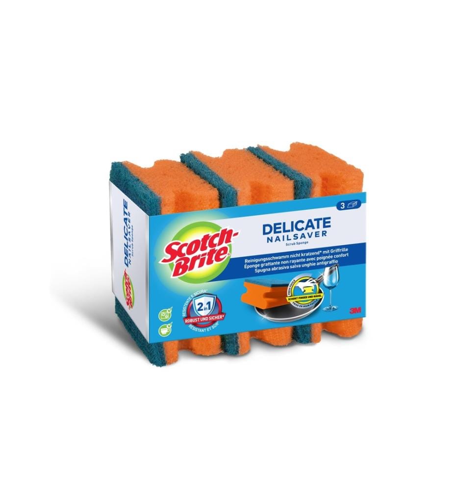 SCOTCH-BRITE - Éponge Delicate 3 Pièce/s
