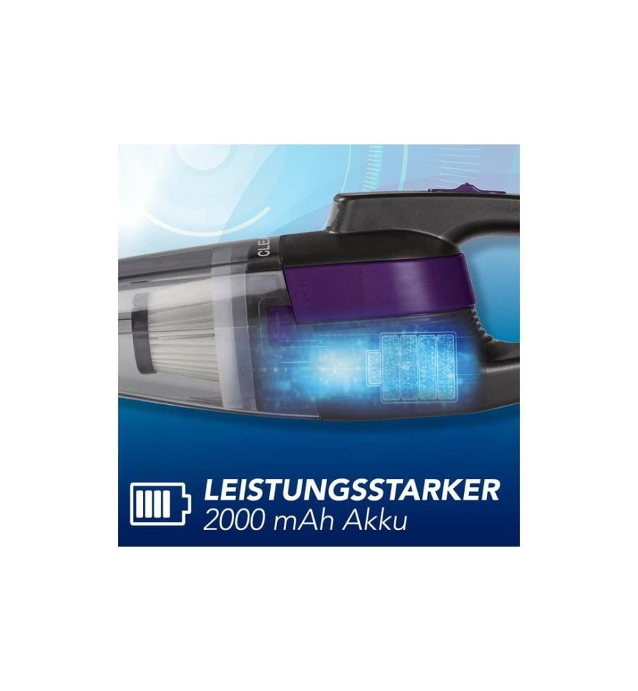 CLEANMAXX - Aspirateur à main sans fil gris, violet gris, violet