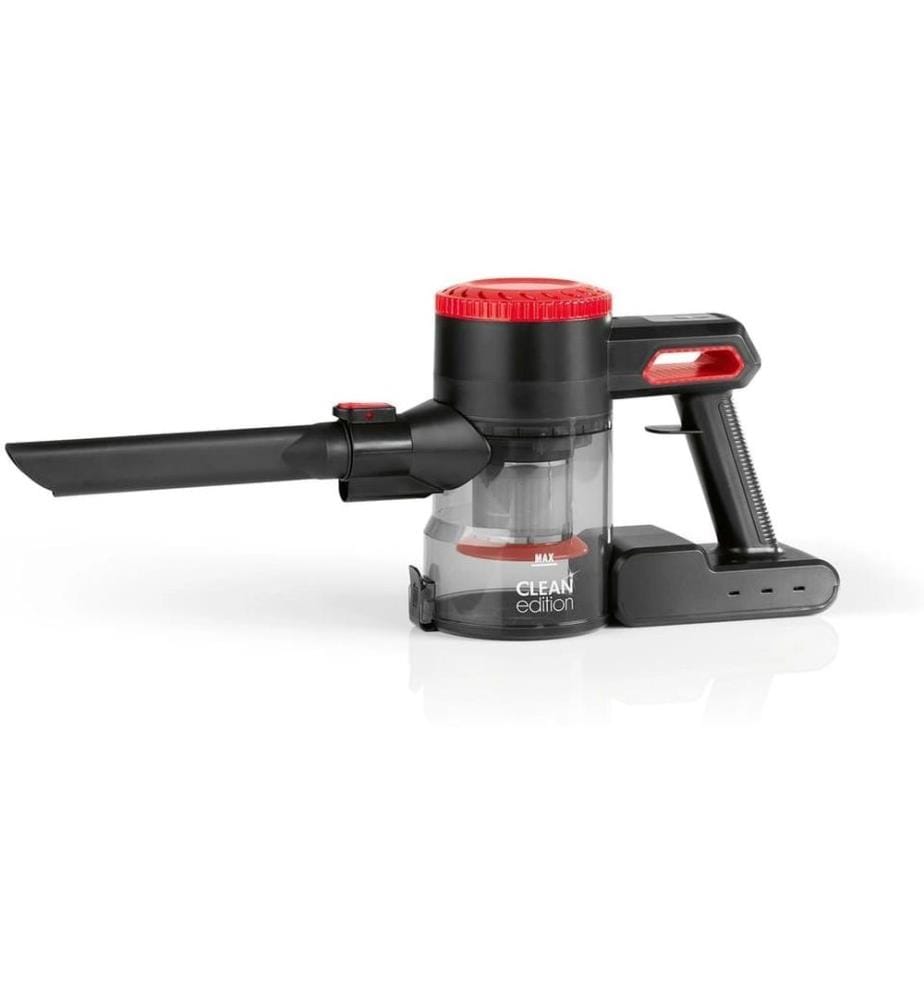 CLEANMAXX - Akku-Hand- und Stielsauger mit 2-fach-Filter , Rot