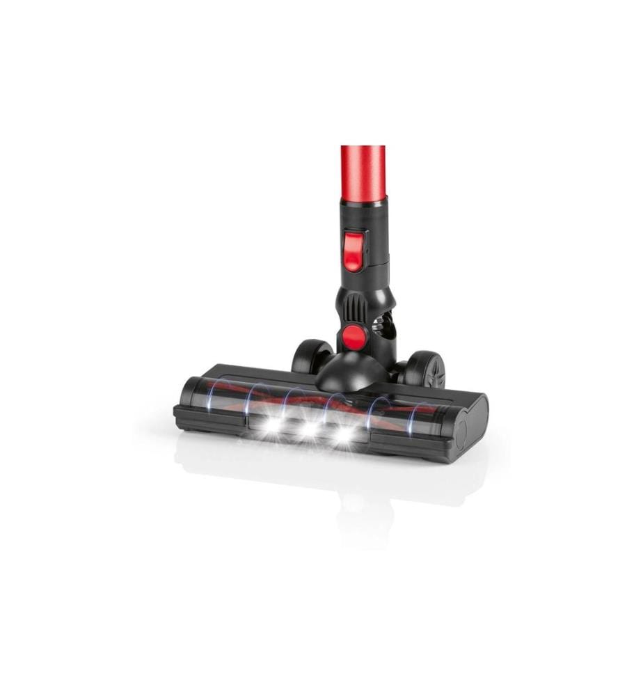 CLEANMAXX - Akku-Hand- und Stielsauger mit 2-fach-Filter , Rot