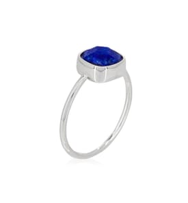Ring Ella, Messing - Blau