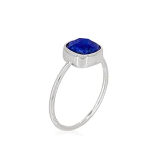 Ring Ella, Messing - Blau