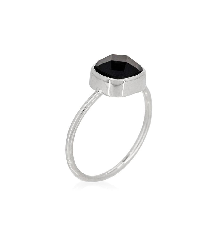 Ring Ella, Messing - Schwarz