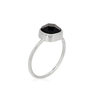 Ring Ella, Messing - Schwarz