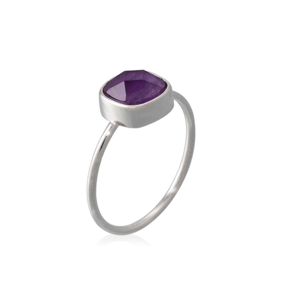 Ring Ella, Messing - Violett 