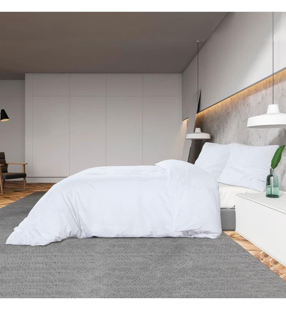 Bettwäsche-Set Weiss 135x200 cm Baumwolle