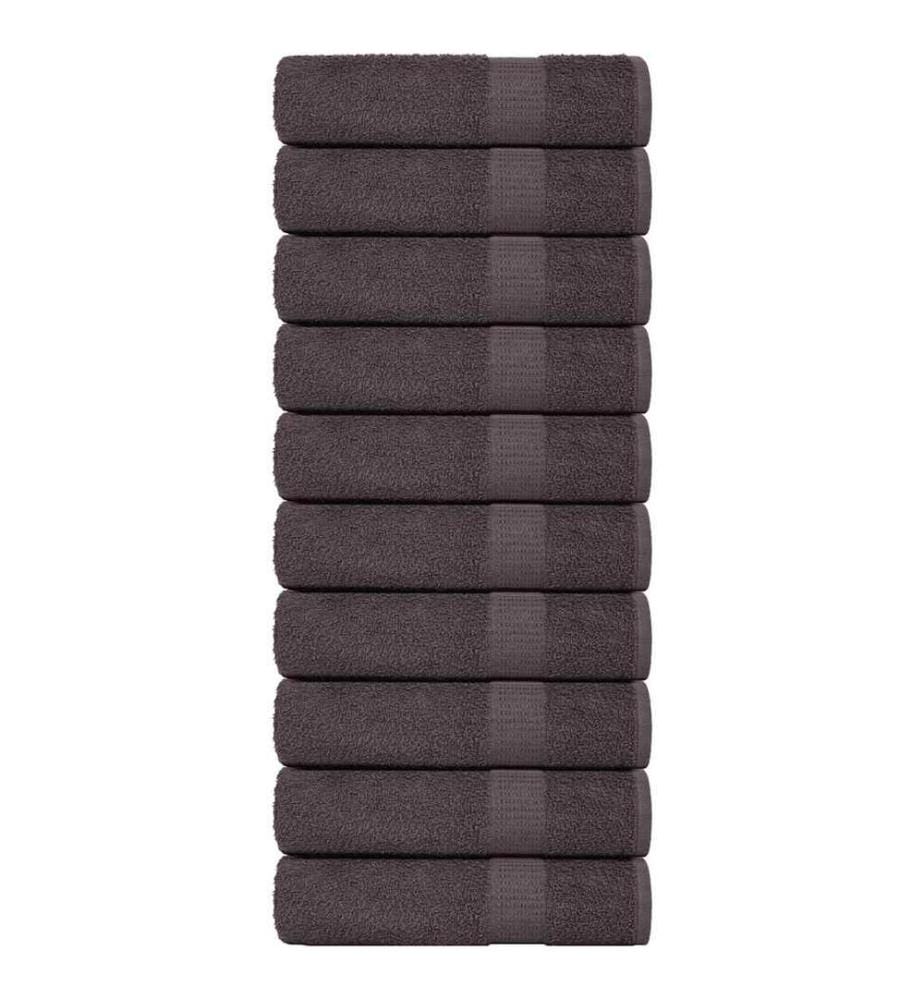 Serviettes de bain FROGN 10 pcs anthracite 100x150 cm 360 g/m²