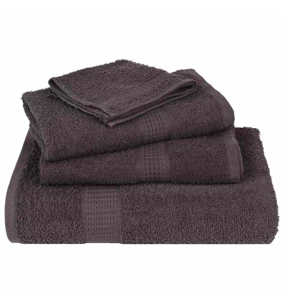 Serviettes de bain FROGN 10 pcs anthracite 100x150 cm 360 g/m²