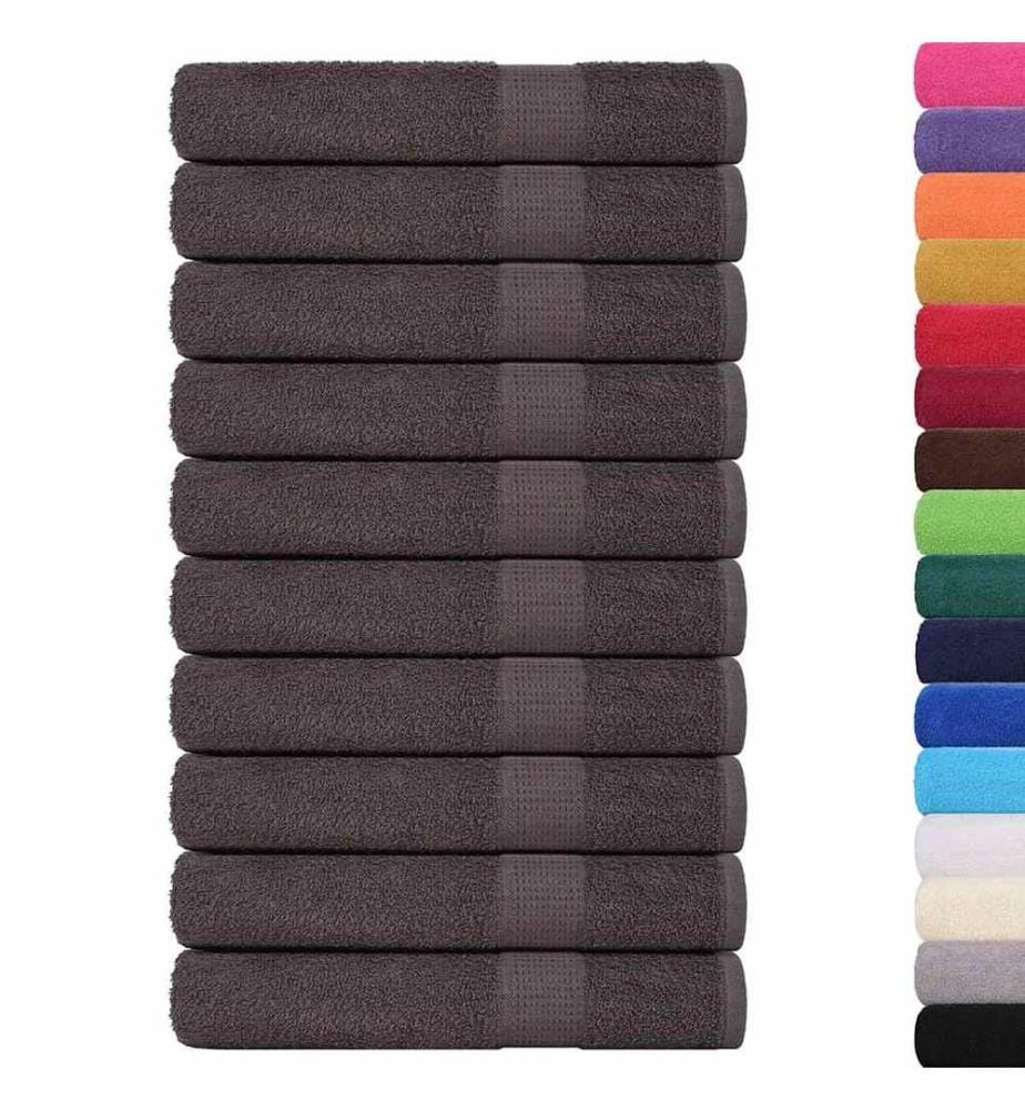 Serviettes FROGN 10 pcs anthracite 100x200 cm 360 g/m²