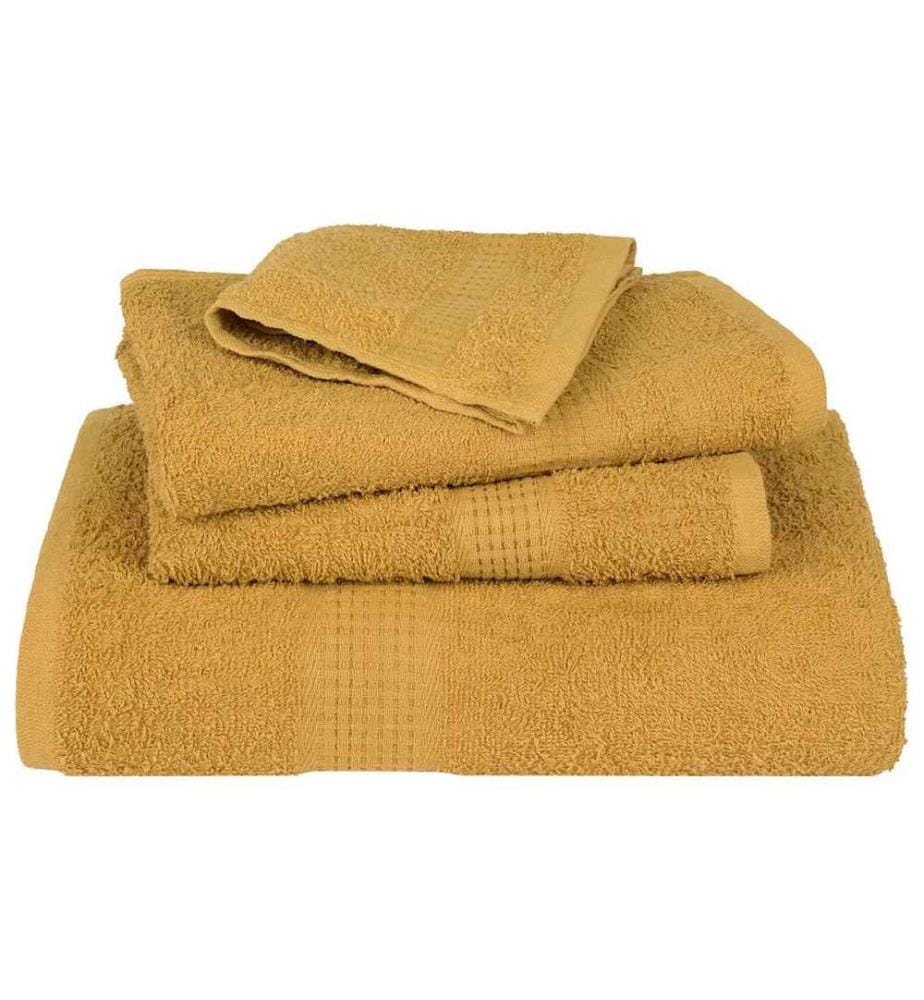 Serviettes de bain FROGN 2 pcs doré 100x150 cm 360 g/m²