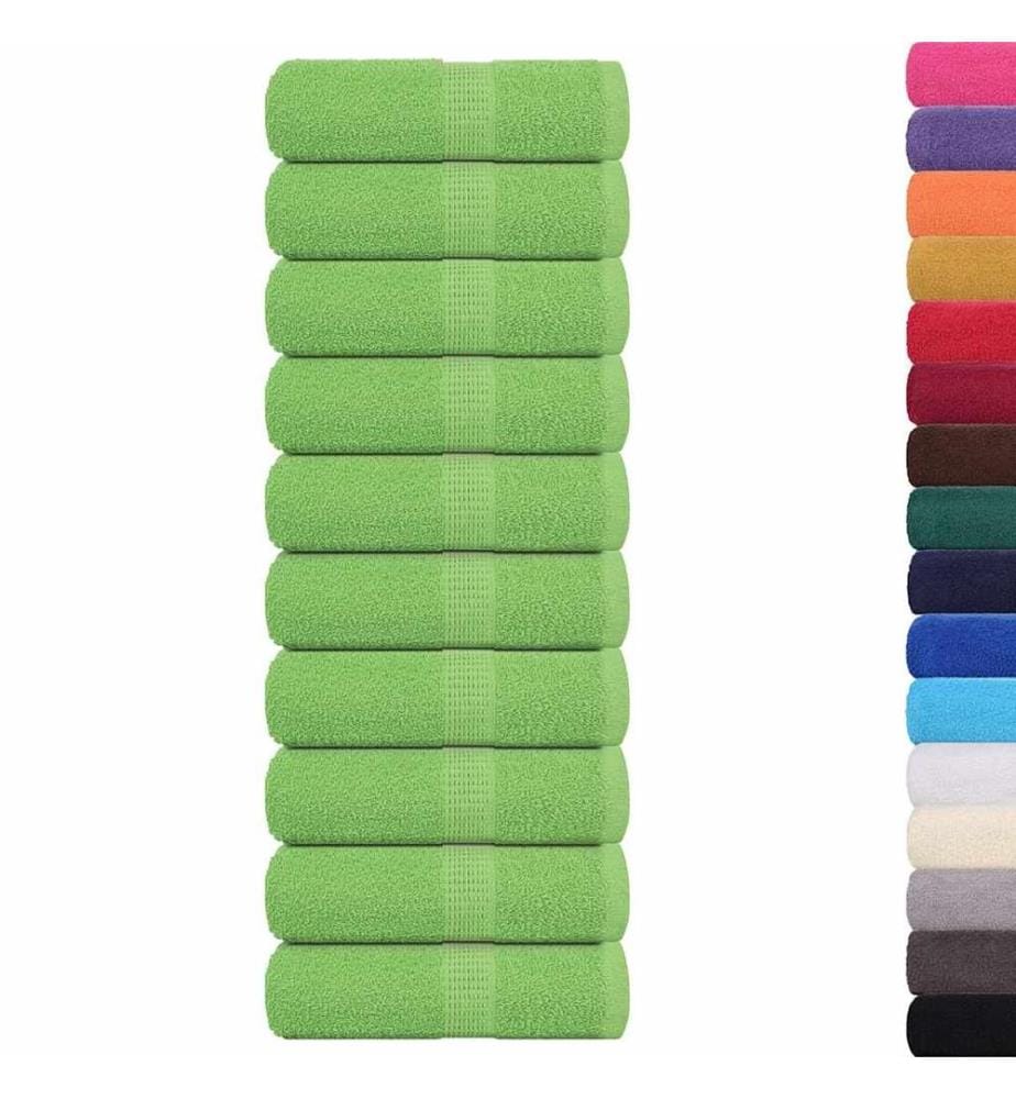 Waschtücher FROGN 10 Stk. Apfelgrün 30x30 cm 360 g/m²